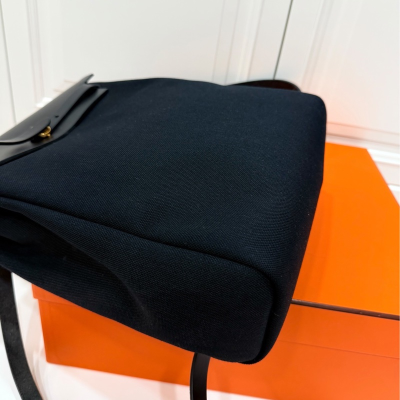 Hermes 愛馬仕 herbag a dos Zip retourne 黑色 後背包 雙肩包 肩背包 手提包-25