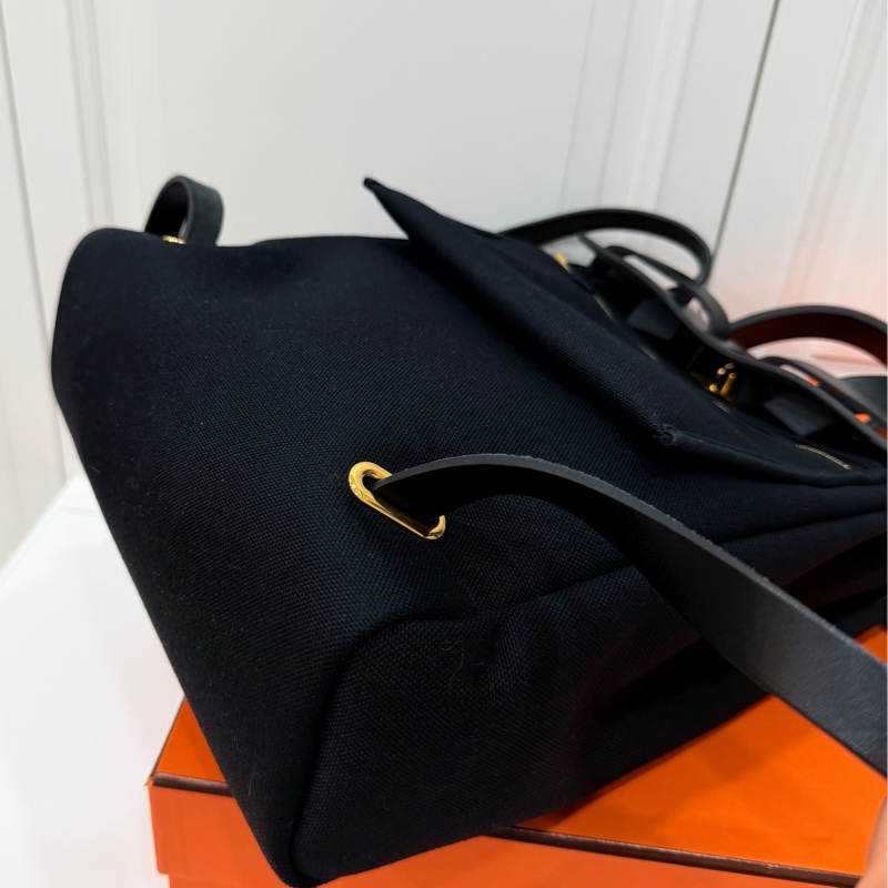 Hermes 愛馬仕 herbag a dos Zip retourne 黑色 後背包 雙肩包 肩背包 手提包-27