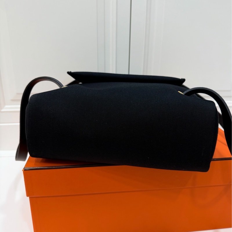 Hermes 愛馬仕 herbag a dos Zip retourne 黑色 後背包 雙肩包 肩背包 手提包-28