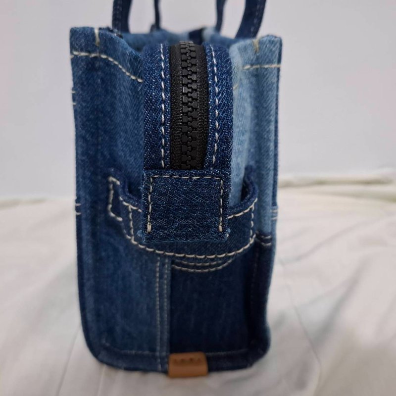 Marc Jacobs Denim Mini Tote 藍色牛仔布托特包-4