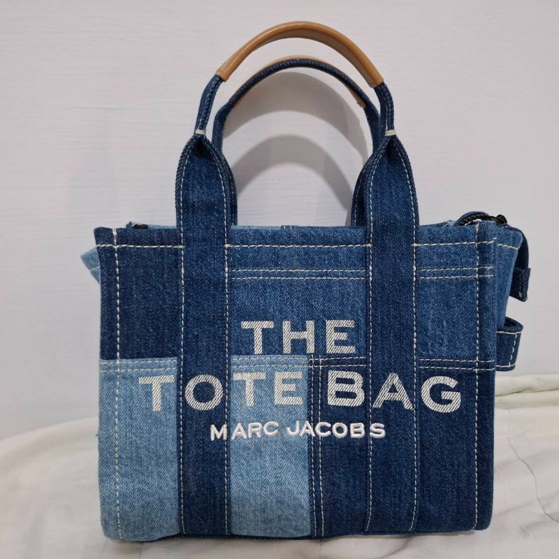 Marc Jacobs Denim Mini Tote 藍色牛仔布托特包-10