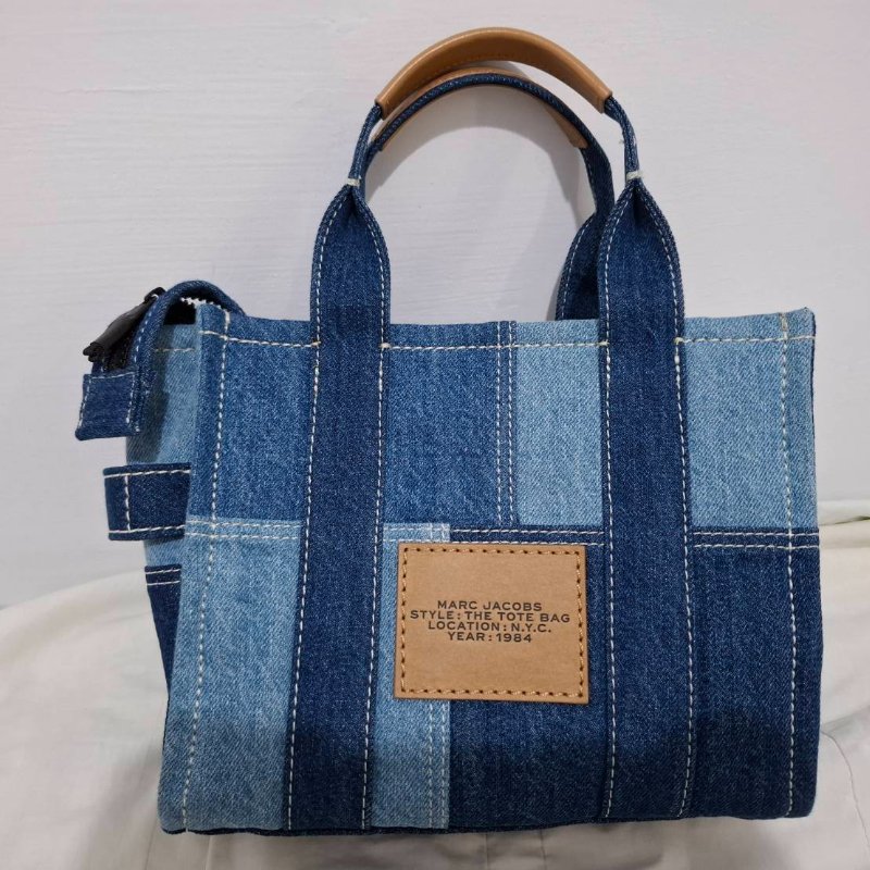 Marc Jacobs Denim Mini Tote 藍色牛仔布托特包-12
