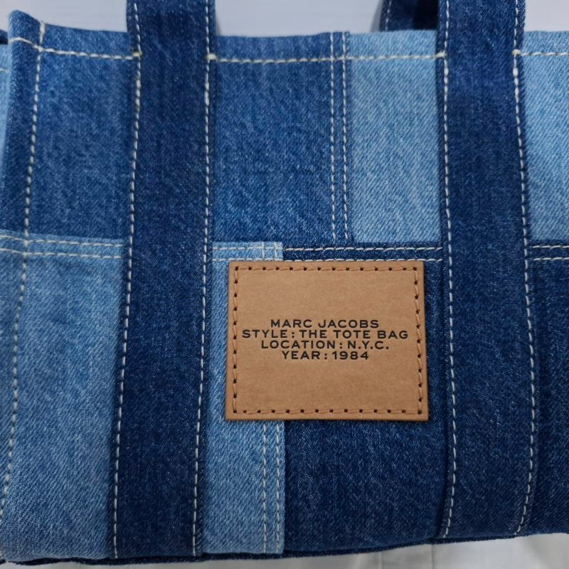 Marc Jacobs Denim Mini Tote 藍色牛仔布托特包-13