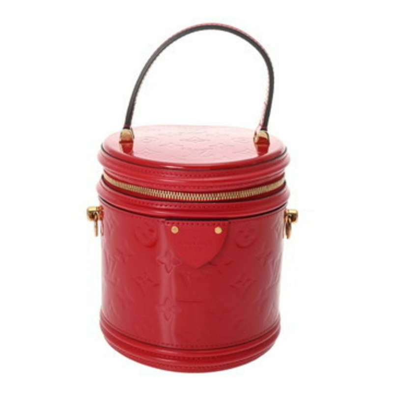 LOUIS VUITTON Monogram Vernis Cannes PM Rouge M53998 女士兩用包-0