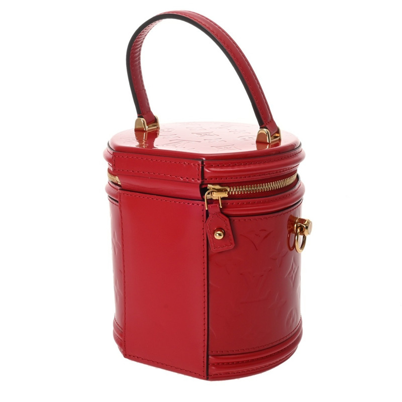 LOUIS VUITTON Monogram Vernis Cannes PM Rouge M53998 女士兩用包-2