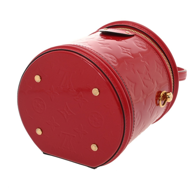 LOUIS VUITTON Monogram Vernis Cannes PM Rouge M53998 女士兩用包-5