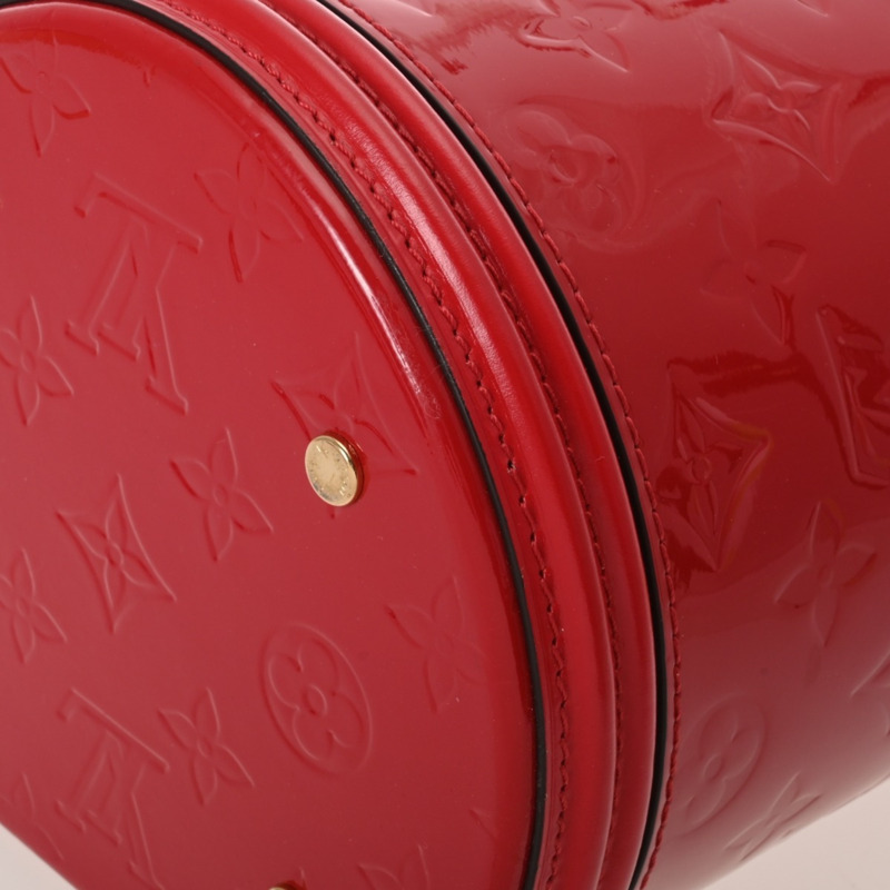 LOUIS VUITTON Monogram Vernis Cannes PM Rouge M53998 女士兩用包-7