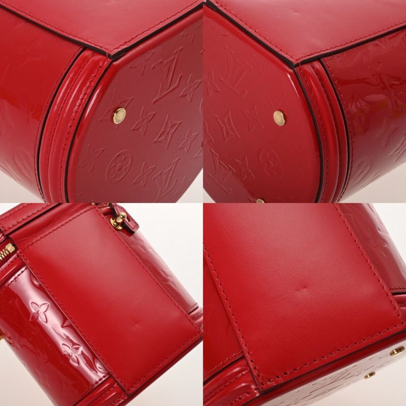 LOUIS VUITTON Monogram Vernis Cannes PM Rouge M53998 女士兩用包-8