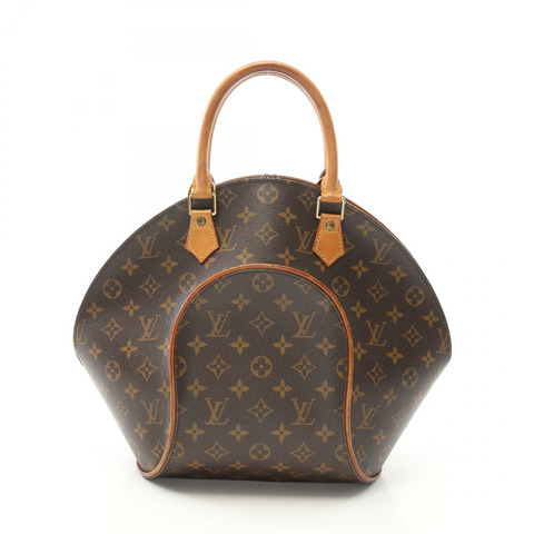 LOUIS VUITTON Ellipse MM 手提包 M51126 Monogram 帆布皮革棕色二手女士