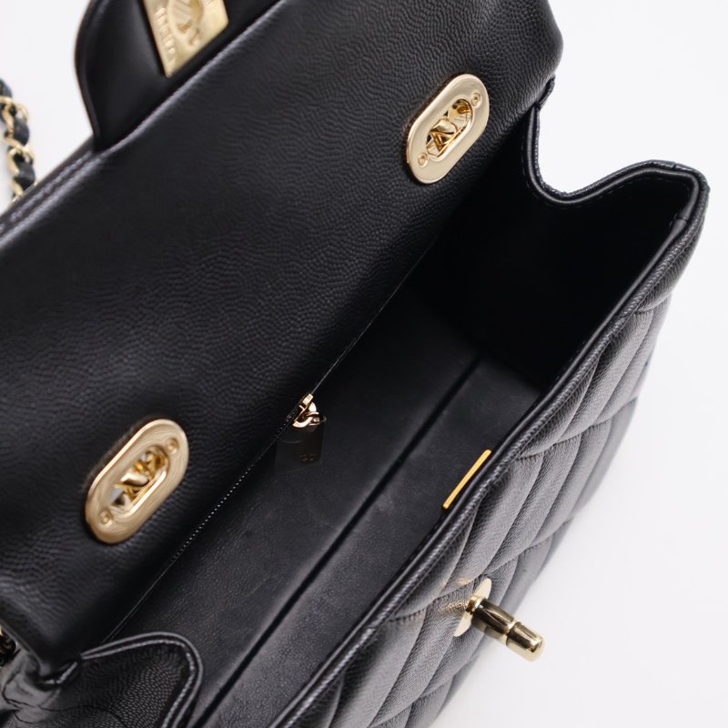 CHANEL 24P Handle bag - 大號黑金-2