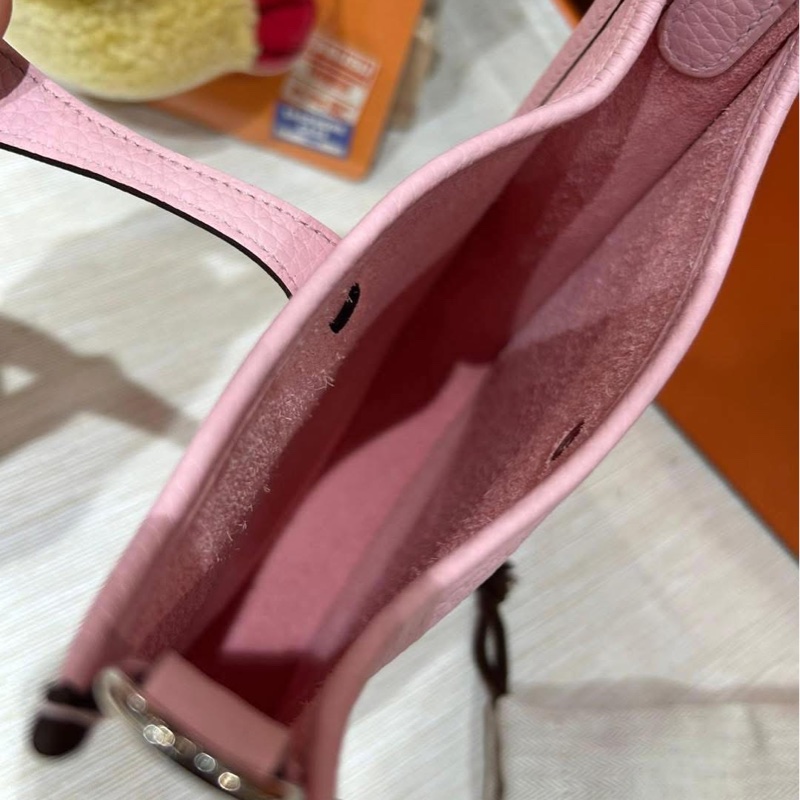 Hermes mini evelyne,櫻花粉,STAMP K-4