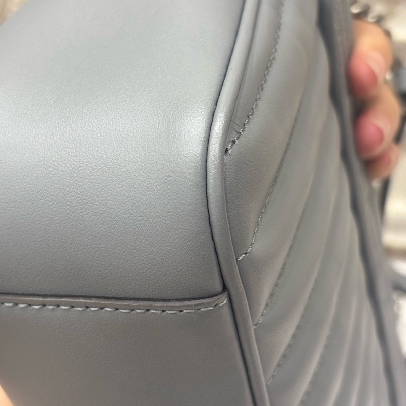Gucci灰色马蒙翻盖包-10