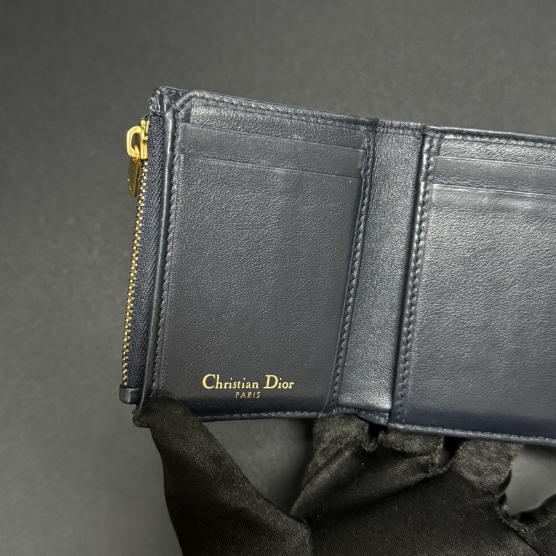 （極新 全套配件🎁） Dior 經典老花 馬鞍短夾 專櫃24000-11