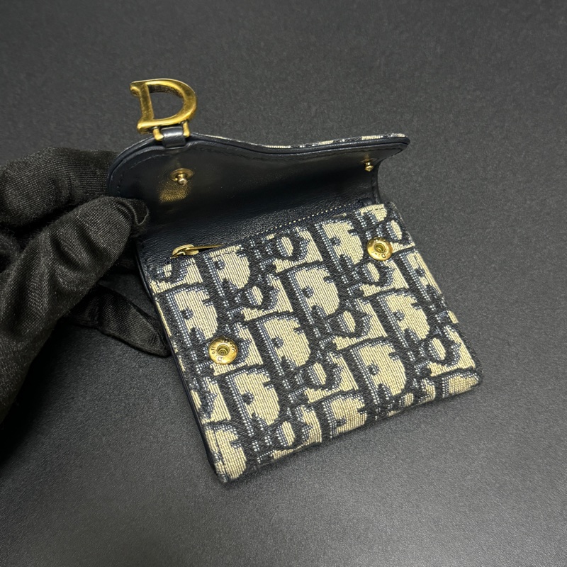 (極新|全套配件🎁) Dior 迪奧 經典老花馬鞍 短夾 專櫃24000-9