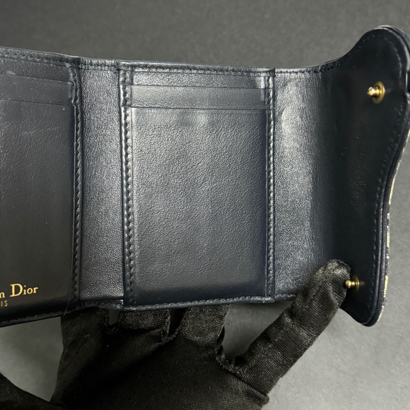 (極新|全套配件🎁) Dior 迪奧 經典老花馬鞍 短夾 專櫃24000-12
