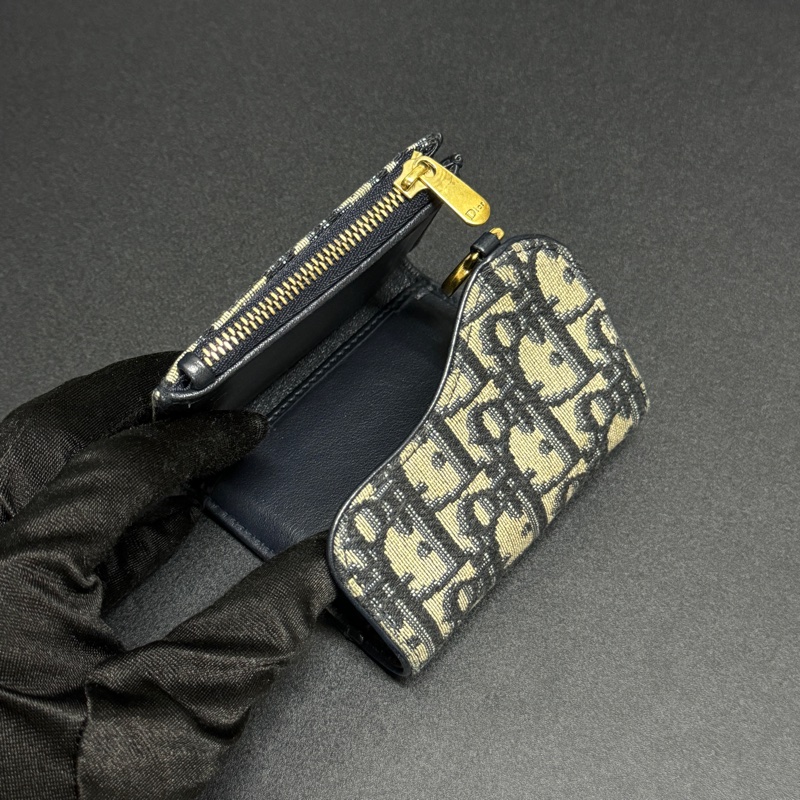 (極新|全套配件🎁) Dior 迪奧 經典老花馬鞍 短夾 專櫃24000-13