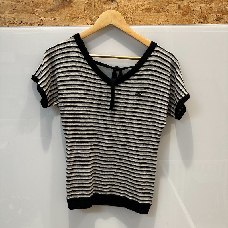 【美收精品】BURBERRY 條紋短袖上衣 4-167【隔月月中將轉賣至日本 上架期限30天】-0