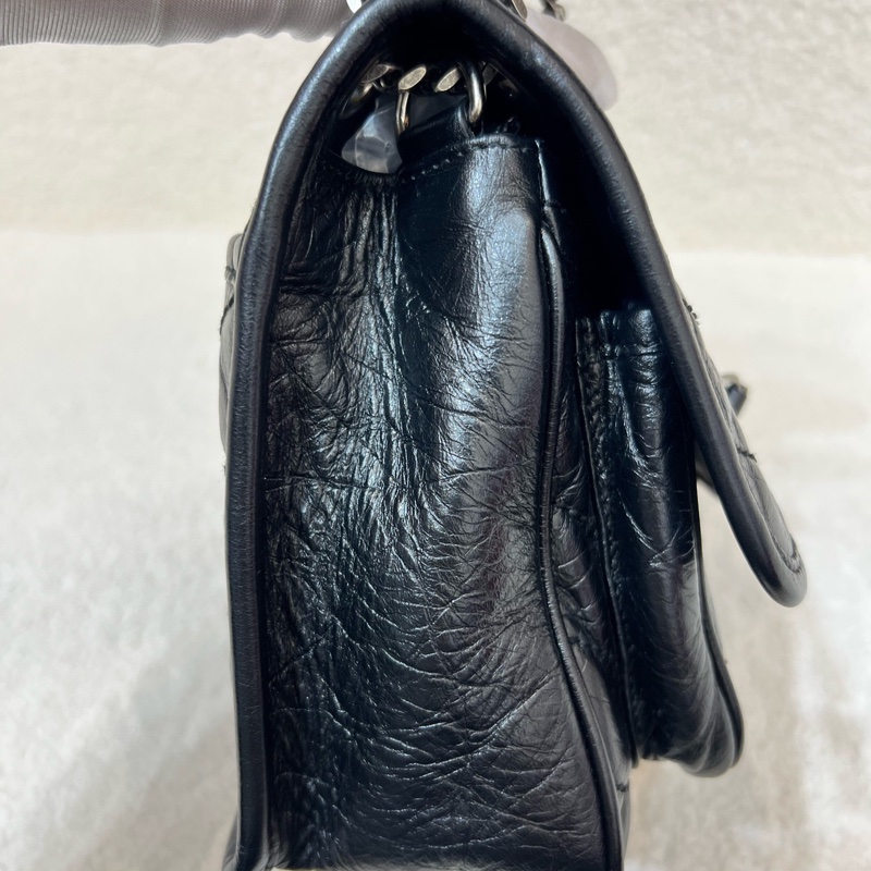 Ysl niki baby黑銀小號 D扣鏈條包 尺寸約21*16*7.5 附件防塵袋-9