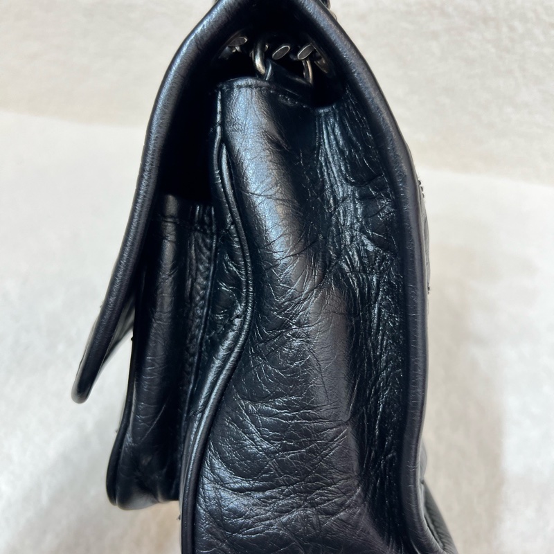 Ysl niki baby黑銀小號 D扣鏈條包 尺寸約21*16*7.5 附件防塵袋-11