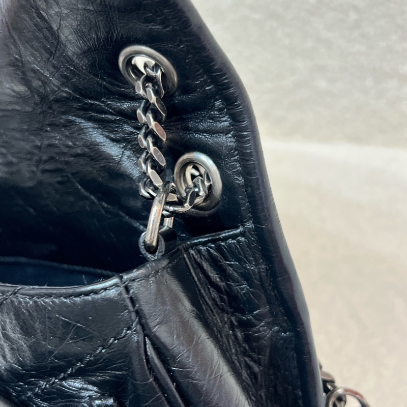 Ysl niki baby黑銀小號 D扣鏈條包 尺寸約21*16*7.5 附件防塵袋-22