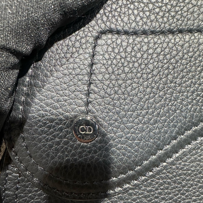 Dior 粒面牛皮革 马鞍腰包 男款 黑色-9