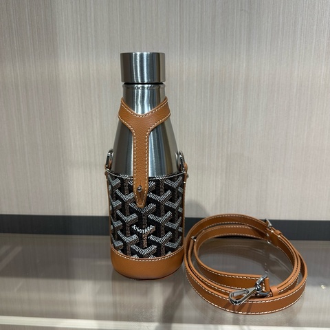 GOYARD 戈雅 YONNE 老花满印可拆卸肩带 帆布拼牛皮 斜挎包