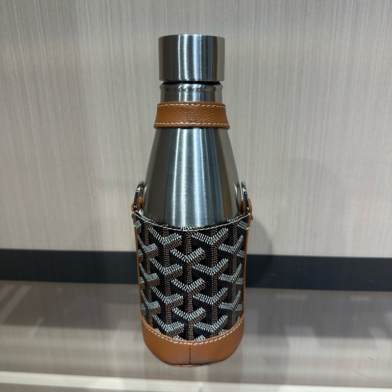 GOYARD 戈雅 YONNE 老花满印可拆卸肩带 帆布拼牛皮 斜挎包-3
