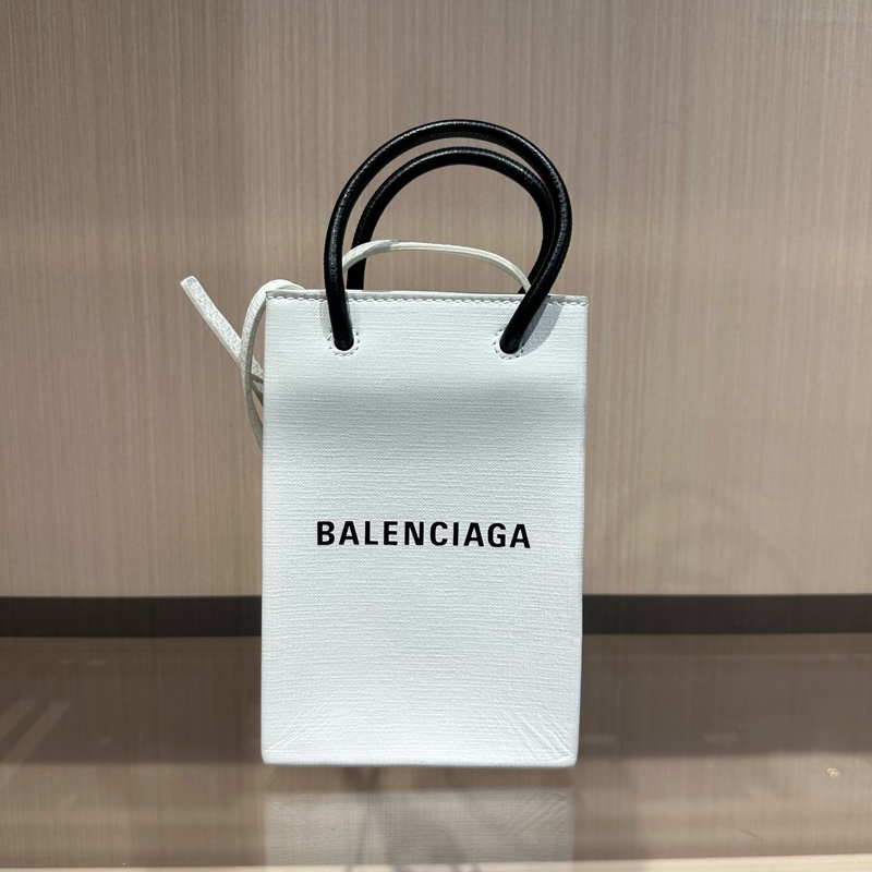 Balenciaga巴黎世家 Logo 托特包Tote包购物袋手机包手提斜挎包-5