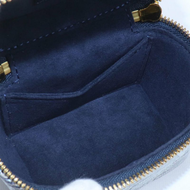 LOUIS VUITTON Monogram Laminated Jacquard Micro Vanity 單肩包,海軍藍,M82467,女士-3
