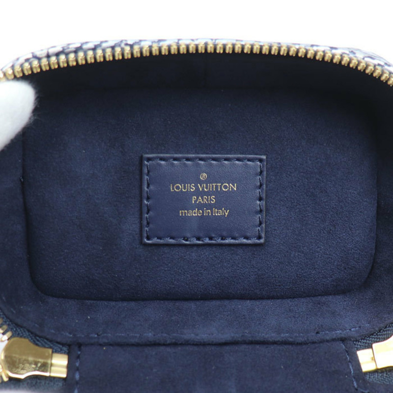 LOUIS VUITTON Monogram Laminated Jacquard Micro Vanity 單肩包,海軍藍,M82467,女士-4