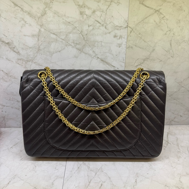 CHANEL深灰金缸2.55復刻包/23-1