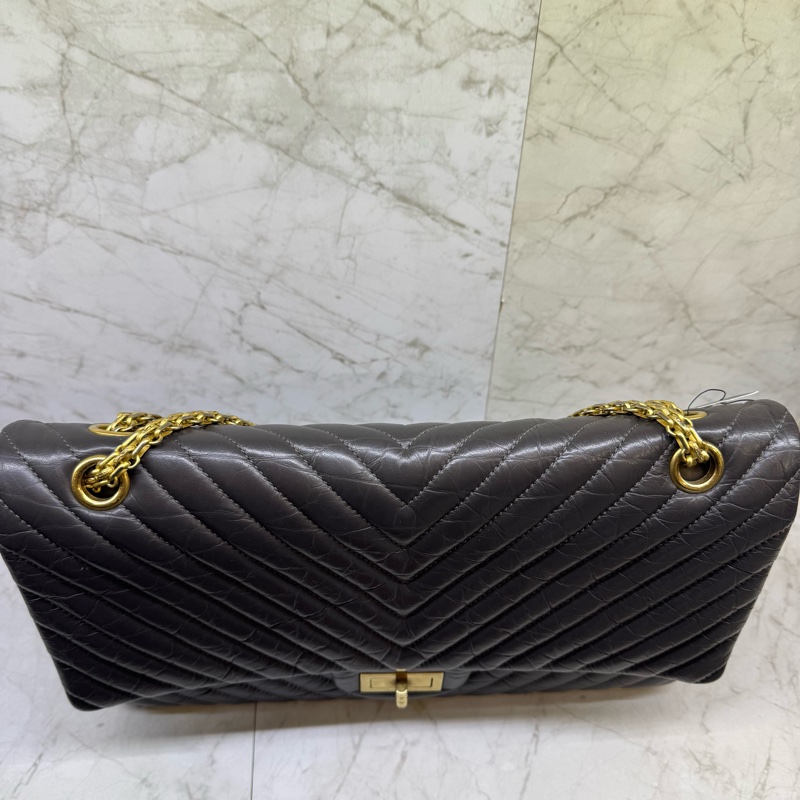 CHANEL深灰金缸2.55復刻包/23-4