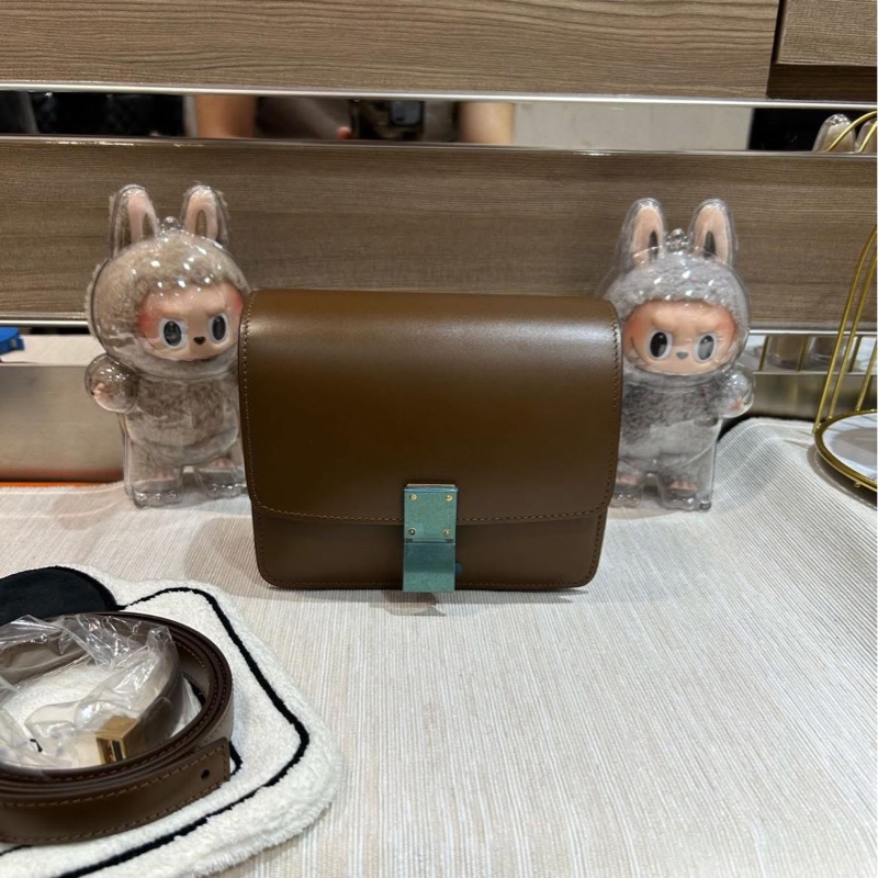 Celine Classic box teen Bag Camel Calfskin Shoulder Bag-0