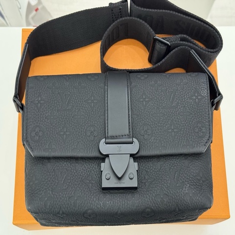 Louis Vuitton LV M23741 S-Cape 黑色 郵差包 斜背包 側背包 皮革