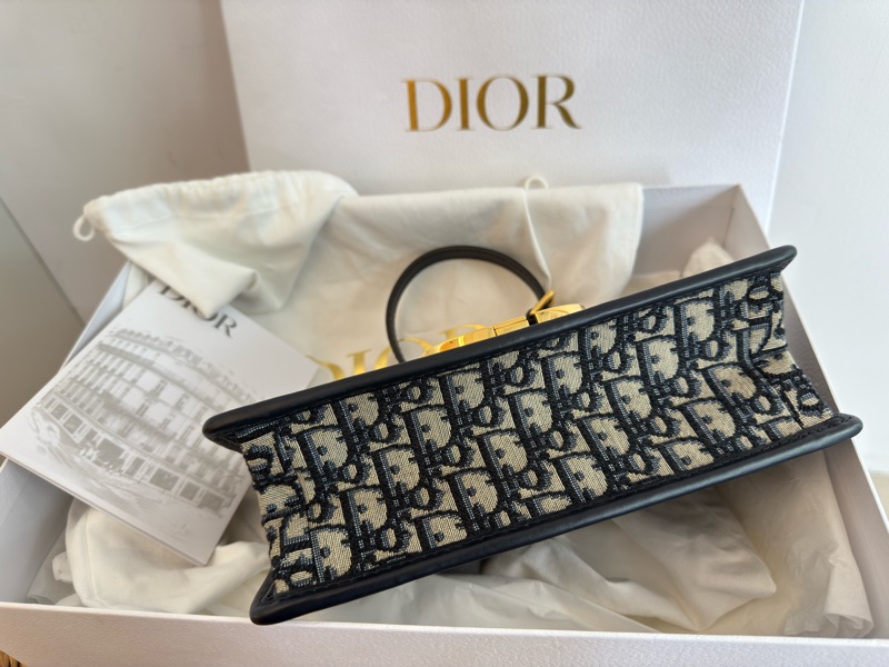 近新Dior蒙田30 Montaigne鏈帶包藍色Dior Oblique 緹花M9208UTZQ中號-2