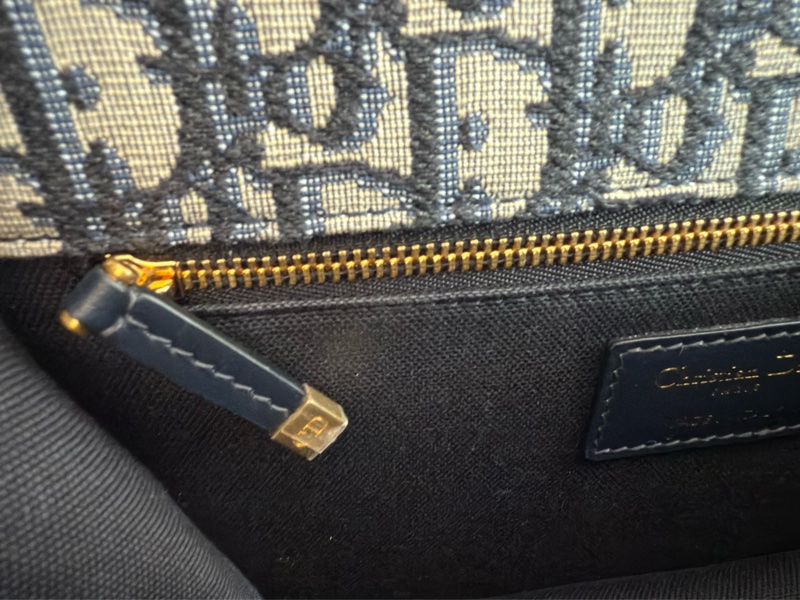 近新Dior蒙田30 Montaigne鏈帶包藍色Dior Oblique 緹花M9208UTZQ中號-9