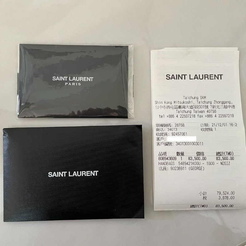 SAINT LAURENT(聖羅蘭) Niki  中號 28 鱷魚壓紋 黑色-4