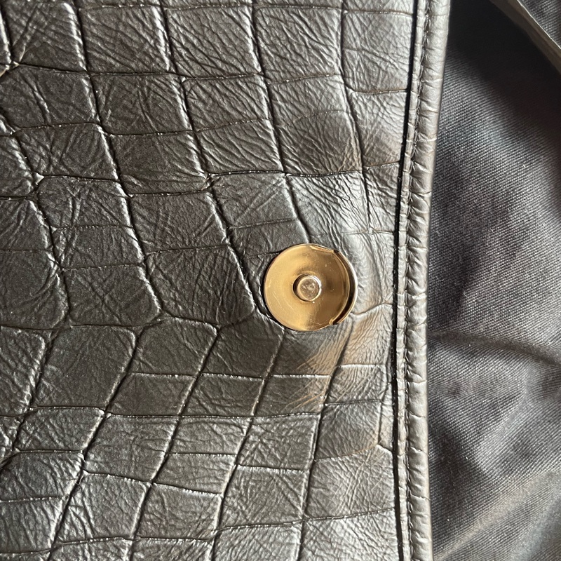 SAINT LAURENT(聖羅蘭) Niki 中號 28 鱷魚壓紋 黑色-15