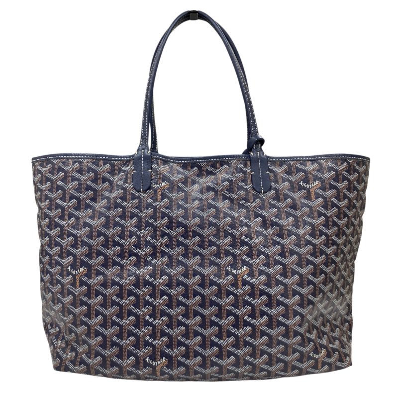 GOYARD 戈雅 SAINT LOUIS PM 托特包 PVC帆布 藍色-1