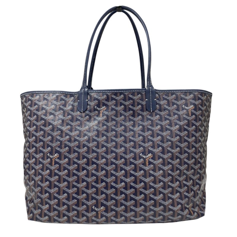 GOYARD 戈雅 SAINT LOUIS PM 托特包 PVC帆布 藍色-2