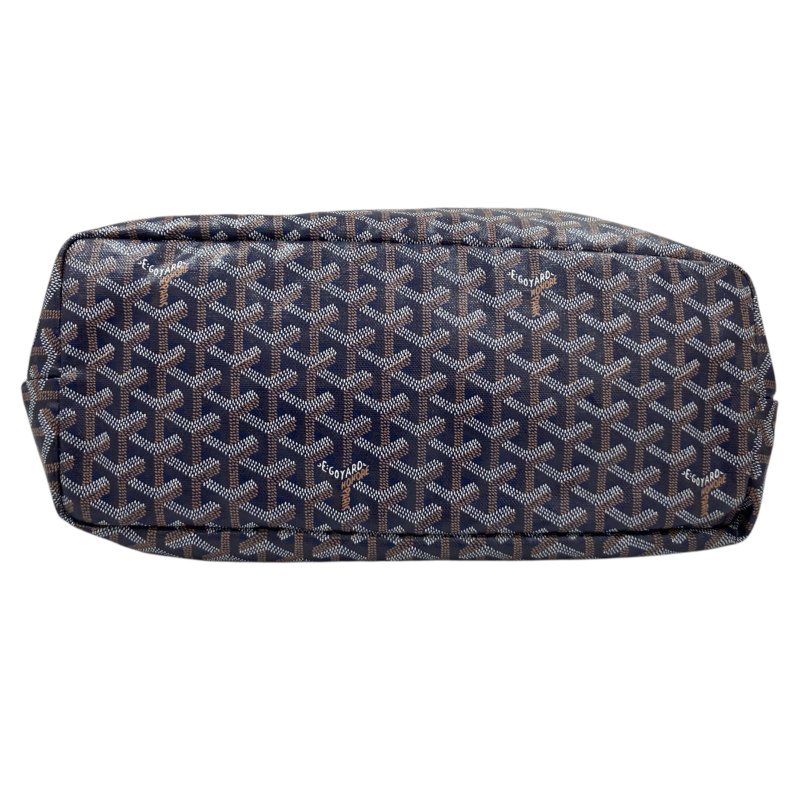 GOYARD 戈雅 SAINT LOUIS PM 托特包 PVC帆布 藍色-5
