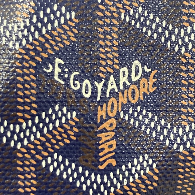 GOYARD 戈雅 SAINT LOUIS PM 托特包 PVC帆布 藍色-10