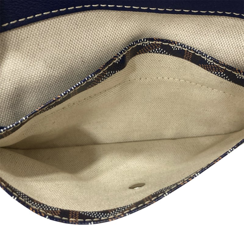 GOYARD 戈雅 SAINT LOUIS PM 托特包 PVC帆布 藍色-18
