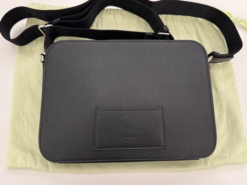 BURBERRY Muswell 皮革 相機包 斜背包 郵差包 黑色-2