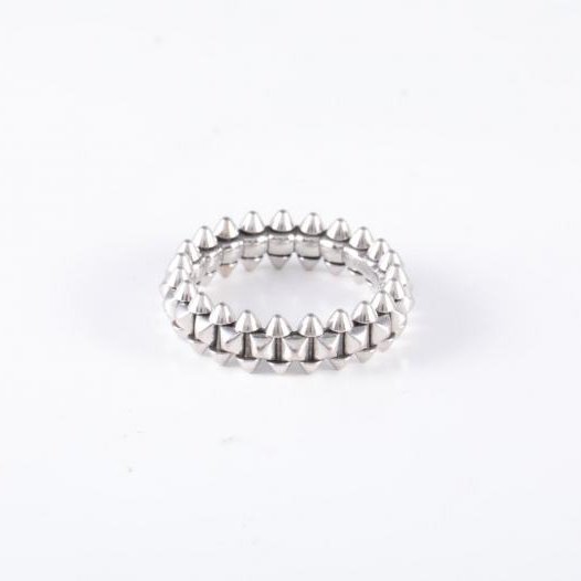 CLASH DE CARTIER 18K金小號款鉚釘戒指 18K白金 18K白金 56白金-1