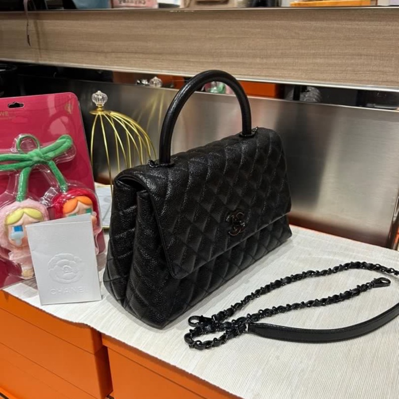 chanel Coco Handle So Black Medium-5