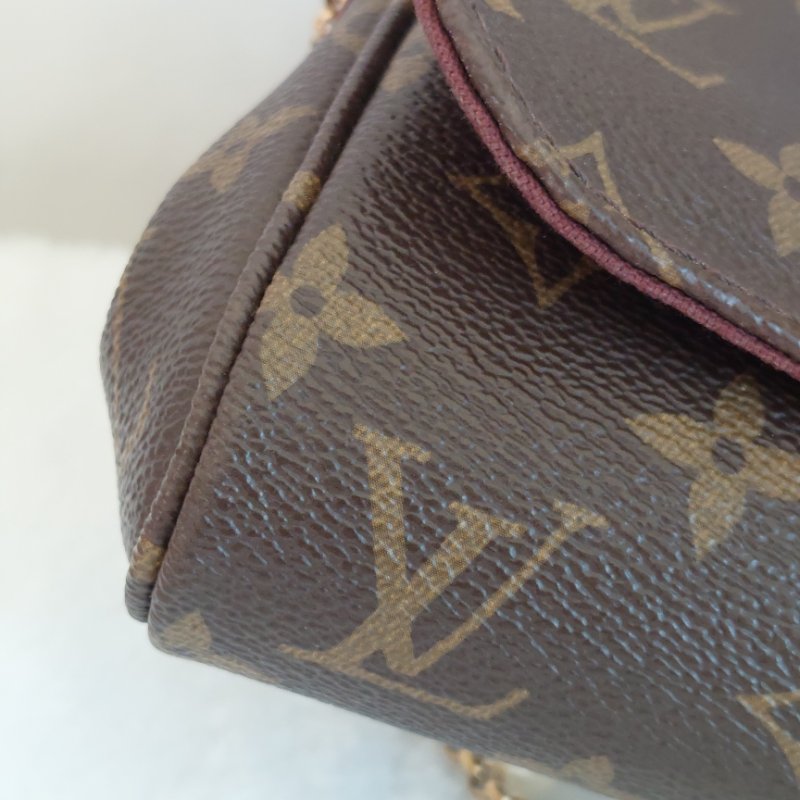 LV 經典老花M40717 🌈實品拍照🌈Favorite PM (小) 經典花紋鍊條肩背包 斜背包~二手-31