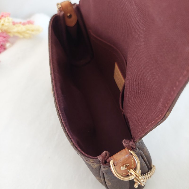 LV 經典老花M40717 🌈實品拍照🌈Favorite PM (小) 經典花紋鍊條肩背包 斜背包~二手-42