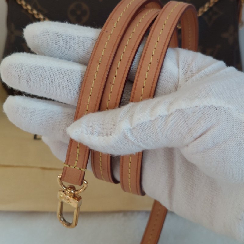 LV 經典老花M40717 🌈實品拍照🌈Favorite PM (小) 經典花紋鍊條肩背包 斜背包~二手-48