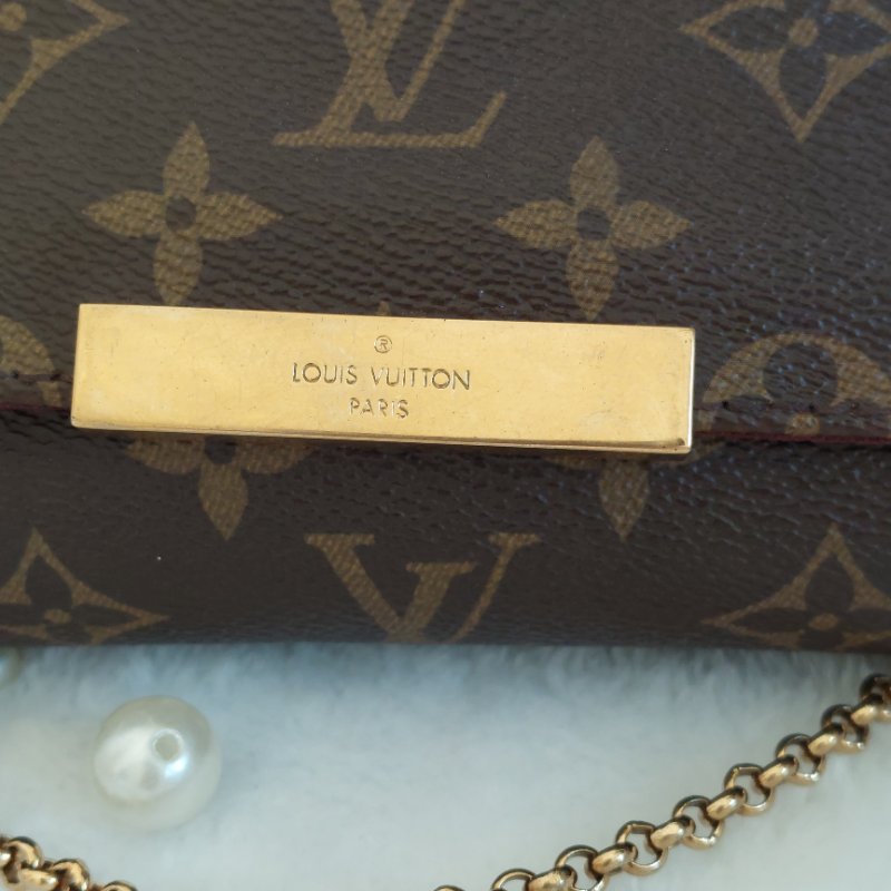 LV 經典老花M40717 🌈實品拍照🌈Favorite PM (小) 經典花紋鍊條肩背包 斜背包~二手-57